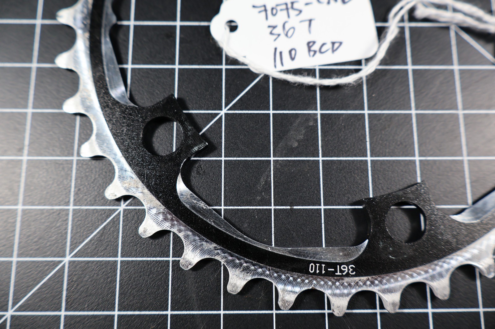 7075-CNC 36t 110 BCD 5-Arm Bicycle Bike Chainring Black 7075 T-6 Alloy