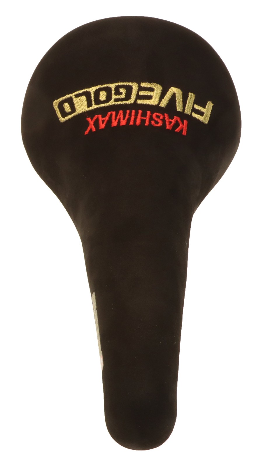 Kashimax Five Gold 8PE Saddle NJS 30mm Rails Black Suede Leather /w Logo NEW NOS