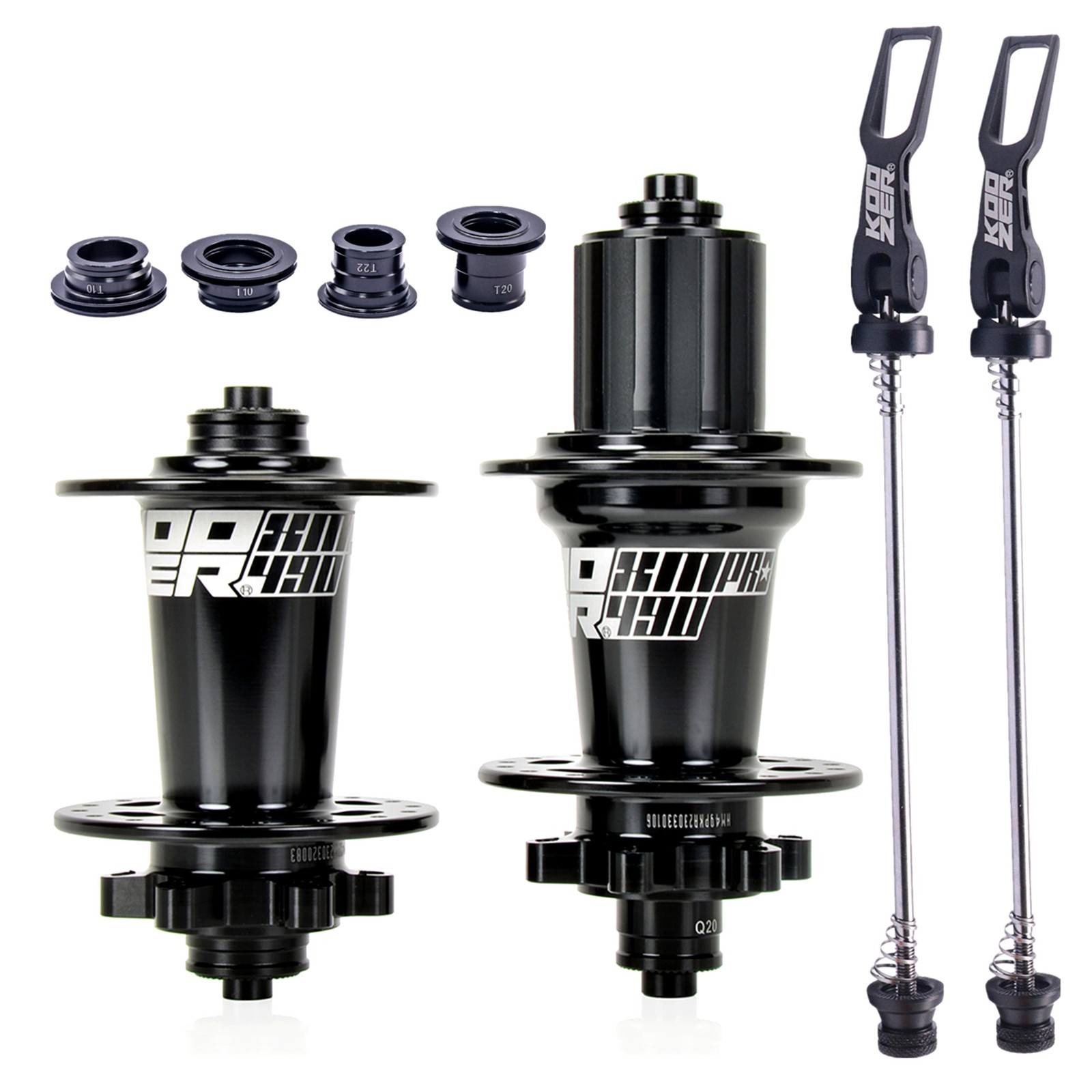 Replace for Koozer XM490 PRO MTB Hub Quick Release 32H,5x100mm/ 5x135mm, Black