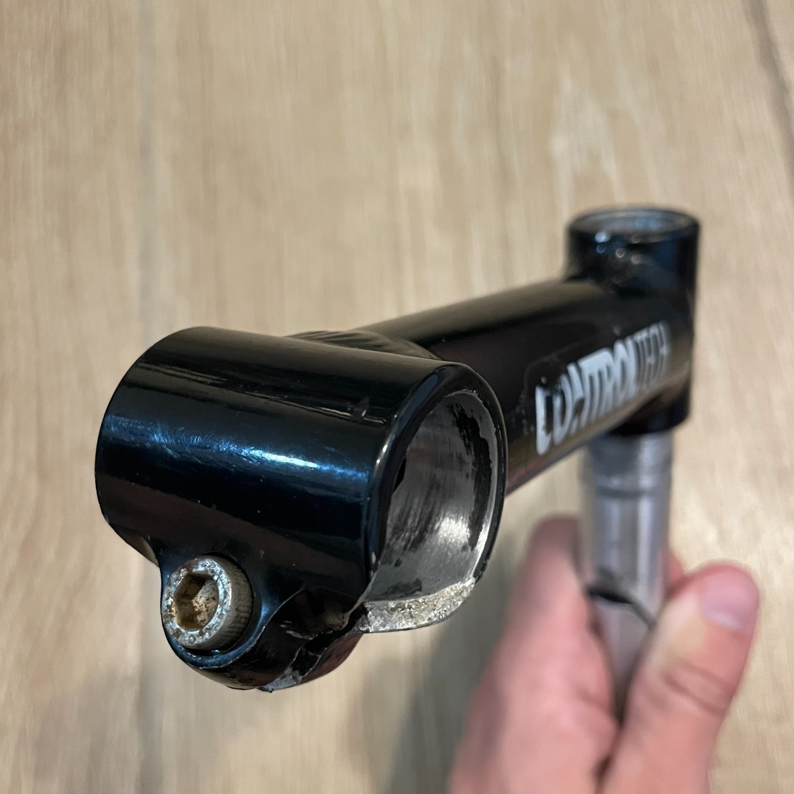 Vintage Control Tech Quill Stem 25.4 Clamp 22.2 Quill Black USA 90s MTB 1″