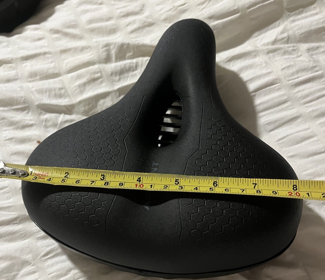 Accent Bike Saddle 2.0 Black SWZEC Double Shock Absorbers with 8 Inch Wide Seat