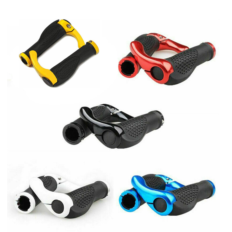 Bike Grips Rubber Mountain Bicycle MTB Handlebar Ergonomic Cycling Lock On Bar