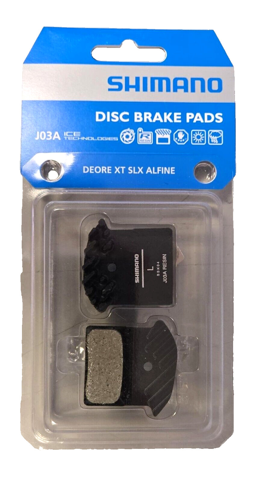 Shimano J03A, Unisex Adult Brake Pads, One Size pack of 2