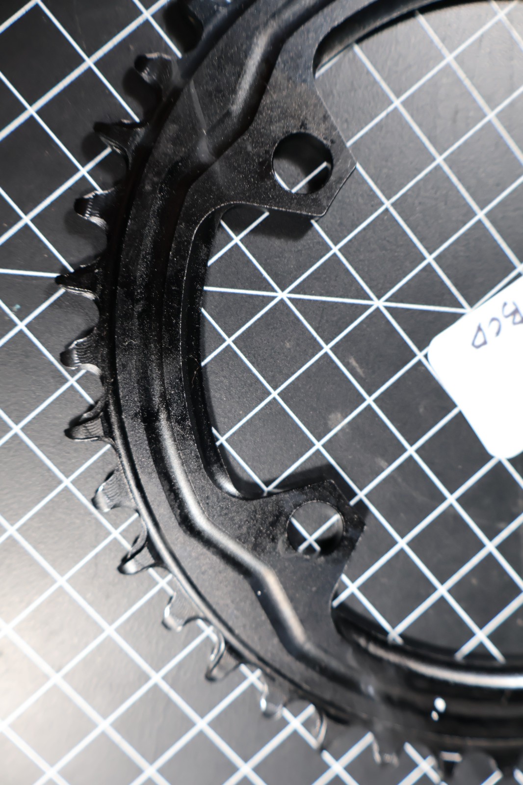 Narrow Wide 42T aluminum Chainring 110mm BCD 5 arm black FOVNO 12sp Exc Cond