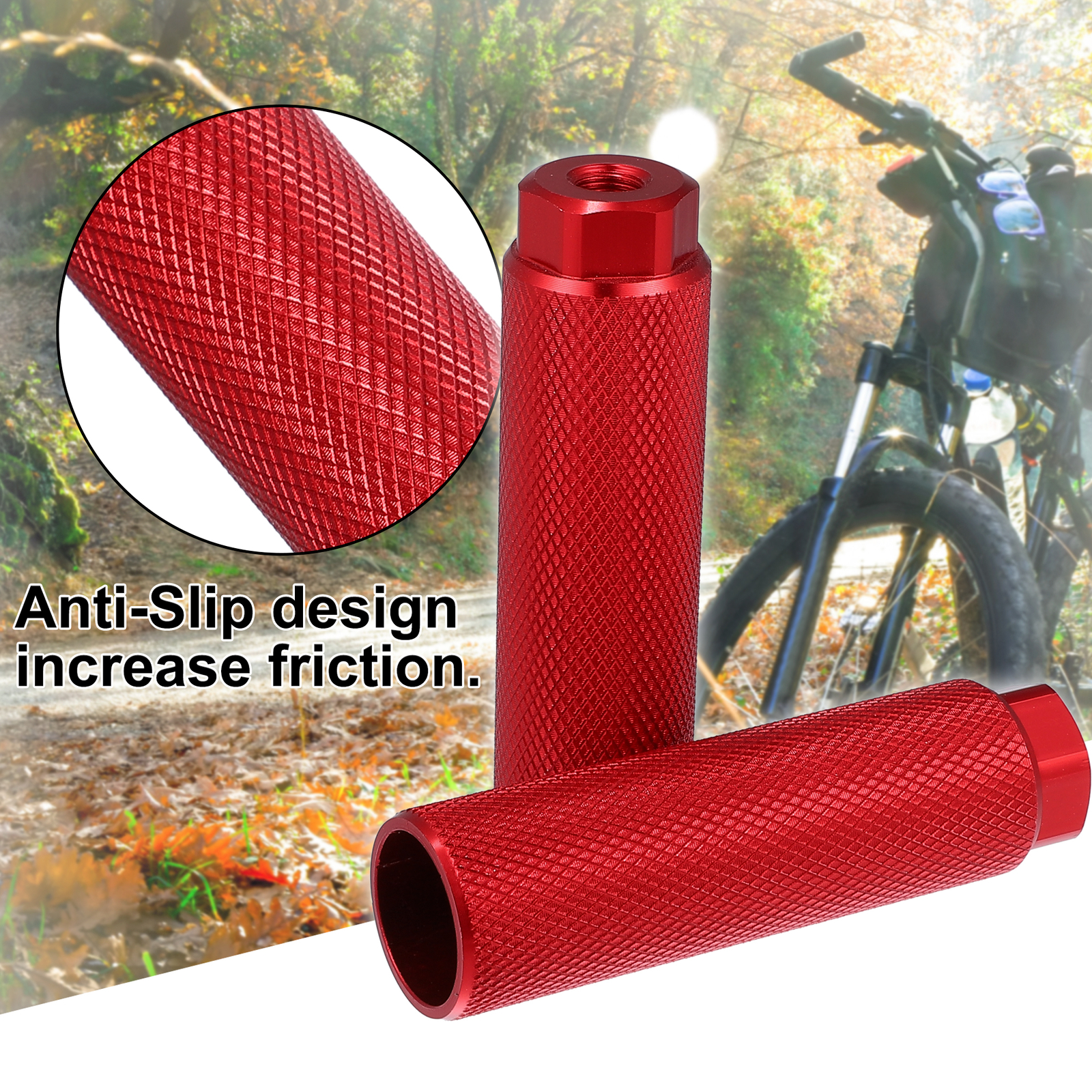 100x28mm Universal Piece of 4 Axle Rear Foot Pegs fit for BMX MTB Bike Bicycle