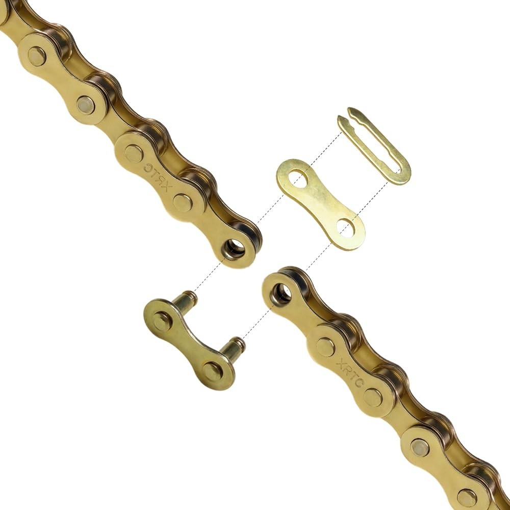 Durable Bike Chain Quick Missing Links – 5 Pairs in Silver, Gold & Rainbow