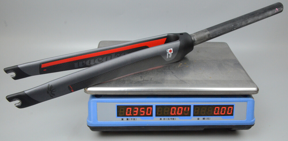 1-1/8 in Full Carbon Fiber Bicycle Fork Rim Brake Rigid Road Bike Fork 700C QR