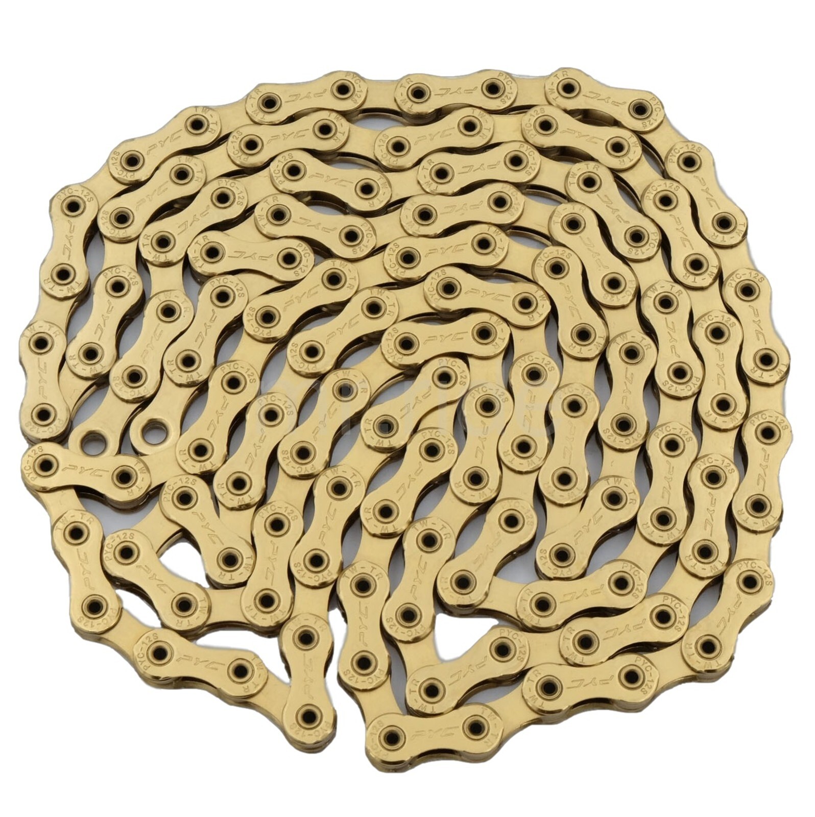PYC SP1201 12-Speed 1/2″X11/128″ 126L Road Bike Ceramic Coating Chain Ti Gold