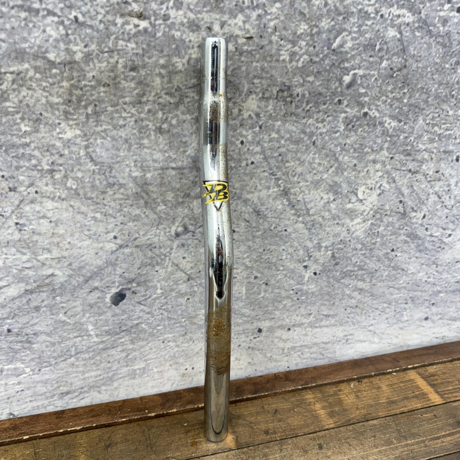 Vintage Diamond Back BMX Seatpost 25.4mm Drain Pipe Chrome 15in Old School BMX
