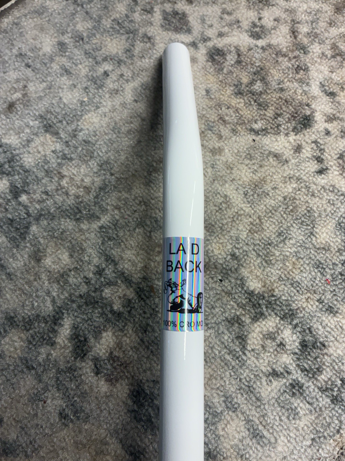 Old School Style Bmx Lay back seat post 22.2mm PROLITE Bmx White