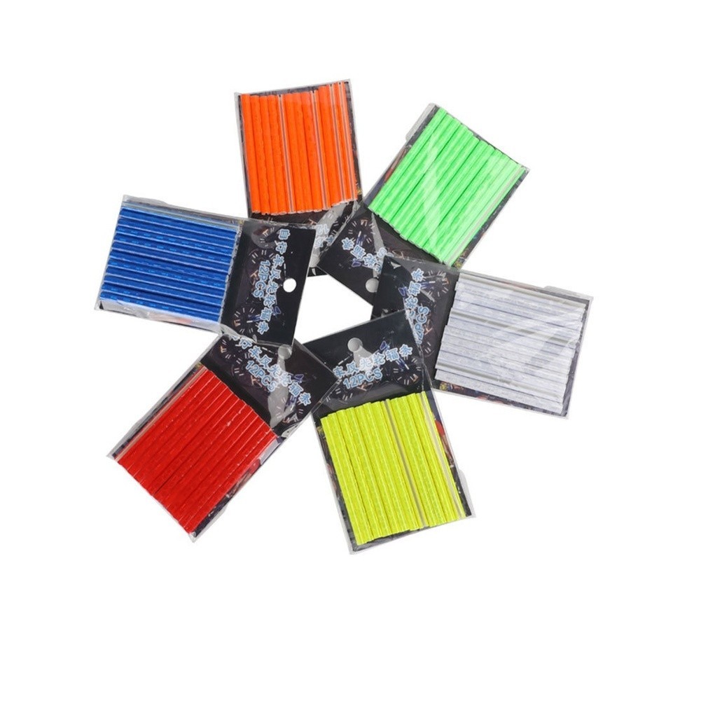 Night Riding Bike Spoke Reflectors 8cm ABS Strips 12 Pack Color Assorted