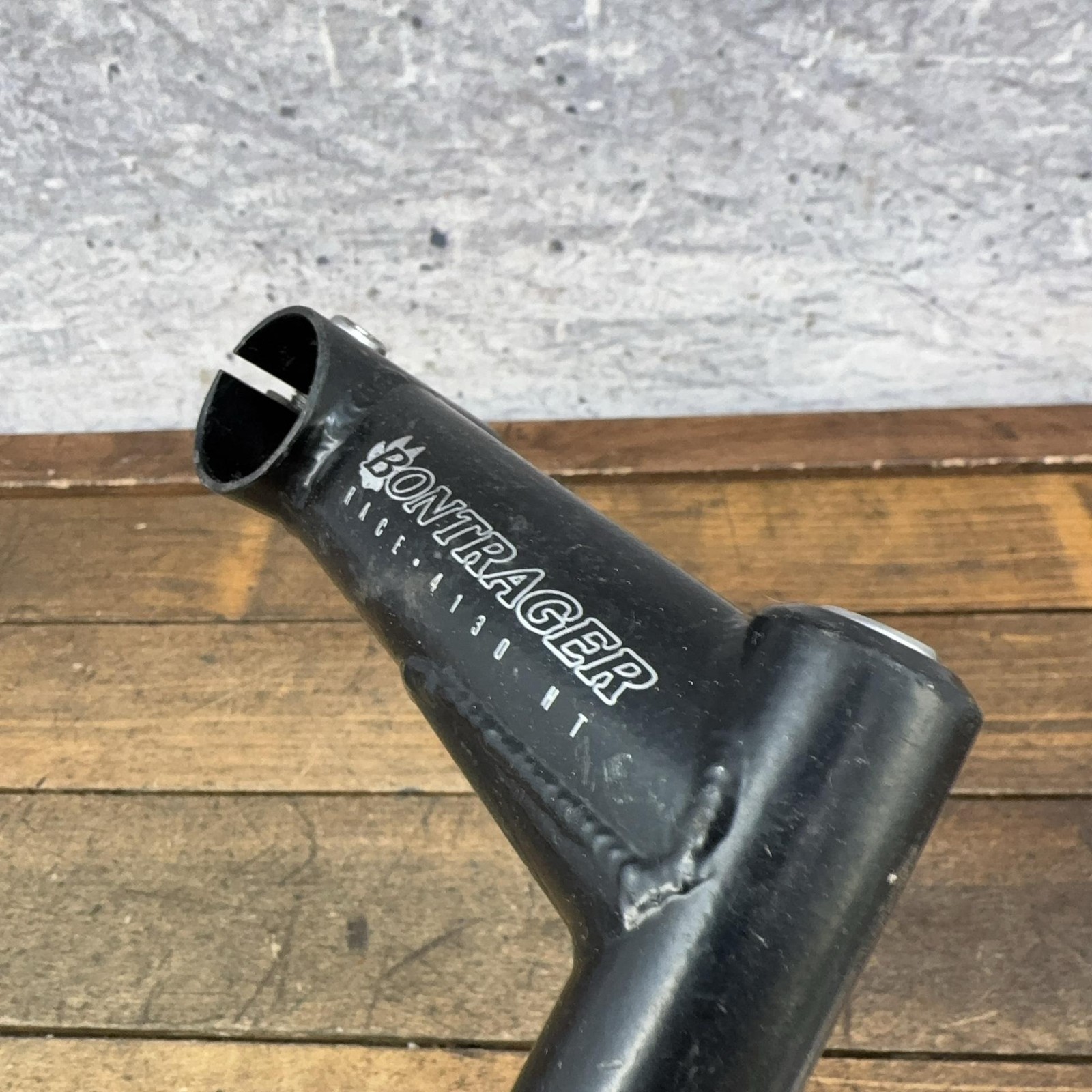 Vintage Bontrager Race 4130 Quill Stem 95mm 25.4 Clamp 1″ 22.2 Black Steel MTB