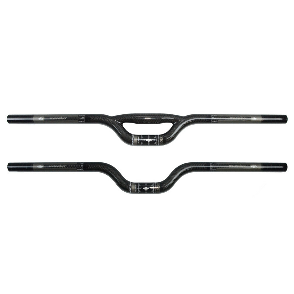 Full Carbon Fiber Handlebar 25.4/31.8mm Mountain Folding Bike Rise Bar 580-740mm