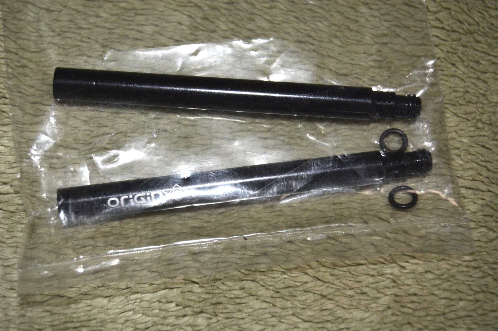2 Set Origin8 External Valve Extender External 70mm Black ~ FAST SHIPPING USA!