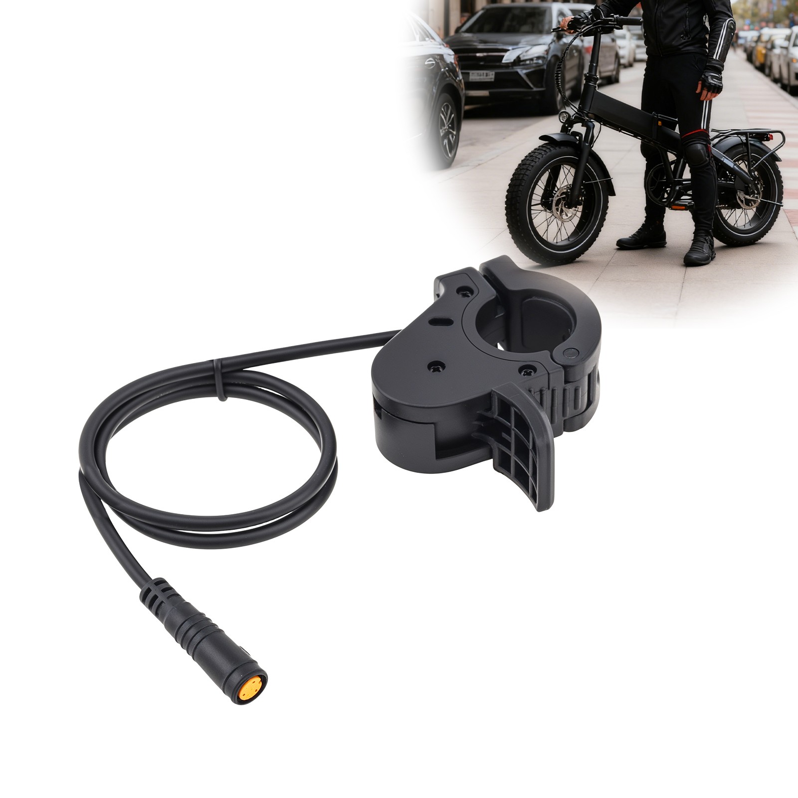 Electric Bike 3pin Female Thumb Throttle for Fit for BBS01/ BBS02B Mid Motor