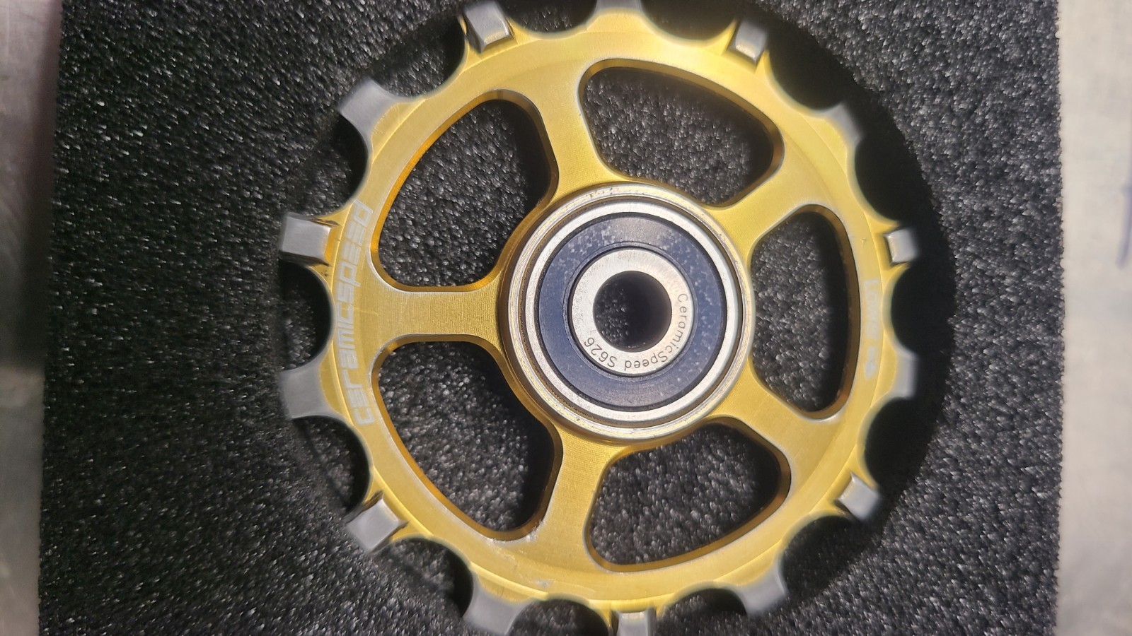CERAMICSPEED Derailleur MTB Pulley Jockey Wheels SRAM AXS Eagle 12-Speed Gold