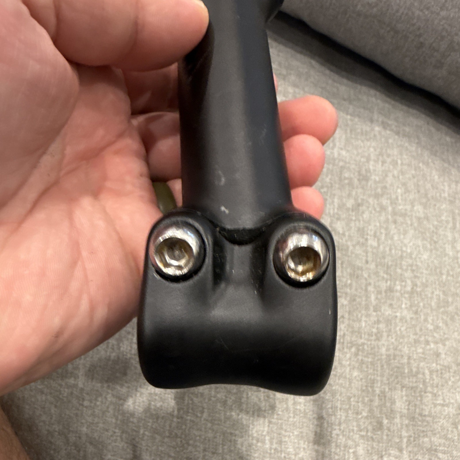 Black Aluminum Threadless Bicycle Stem 25.4mm Clamp 1 1/8in Steerer