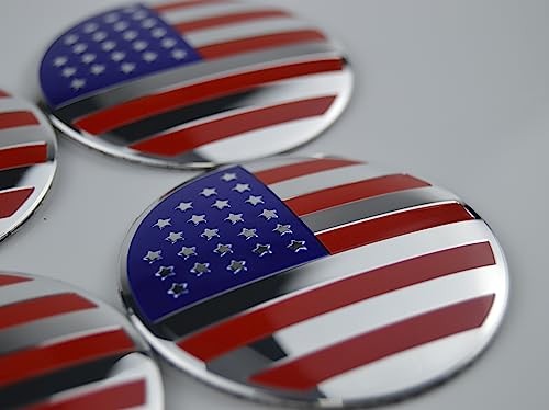 4X 56.5mm=2.24 inches American Flag Wheel Hub 2.23 inches(56mm) U.S. Flag