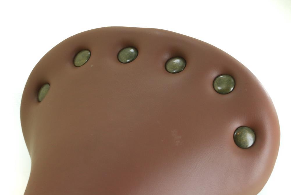 Brown Retro Urban Commuter Hybrid Road Mountain Bike Saddle Seat Riveted NEW