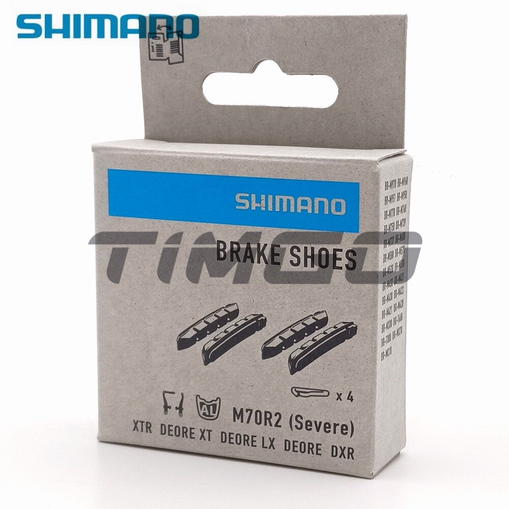 SHIMANO M70R2 MTB Bike V-Brake Shoe Cartridge Inserts Pads XTR XT LX DEORE DXR