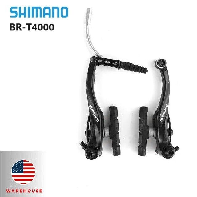 New Shimano Alivio BR-T4000 V-Brakes Caliper Front+Rear Set Black MTB Bike