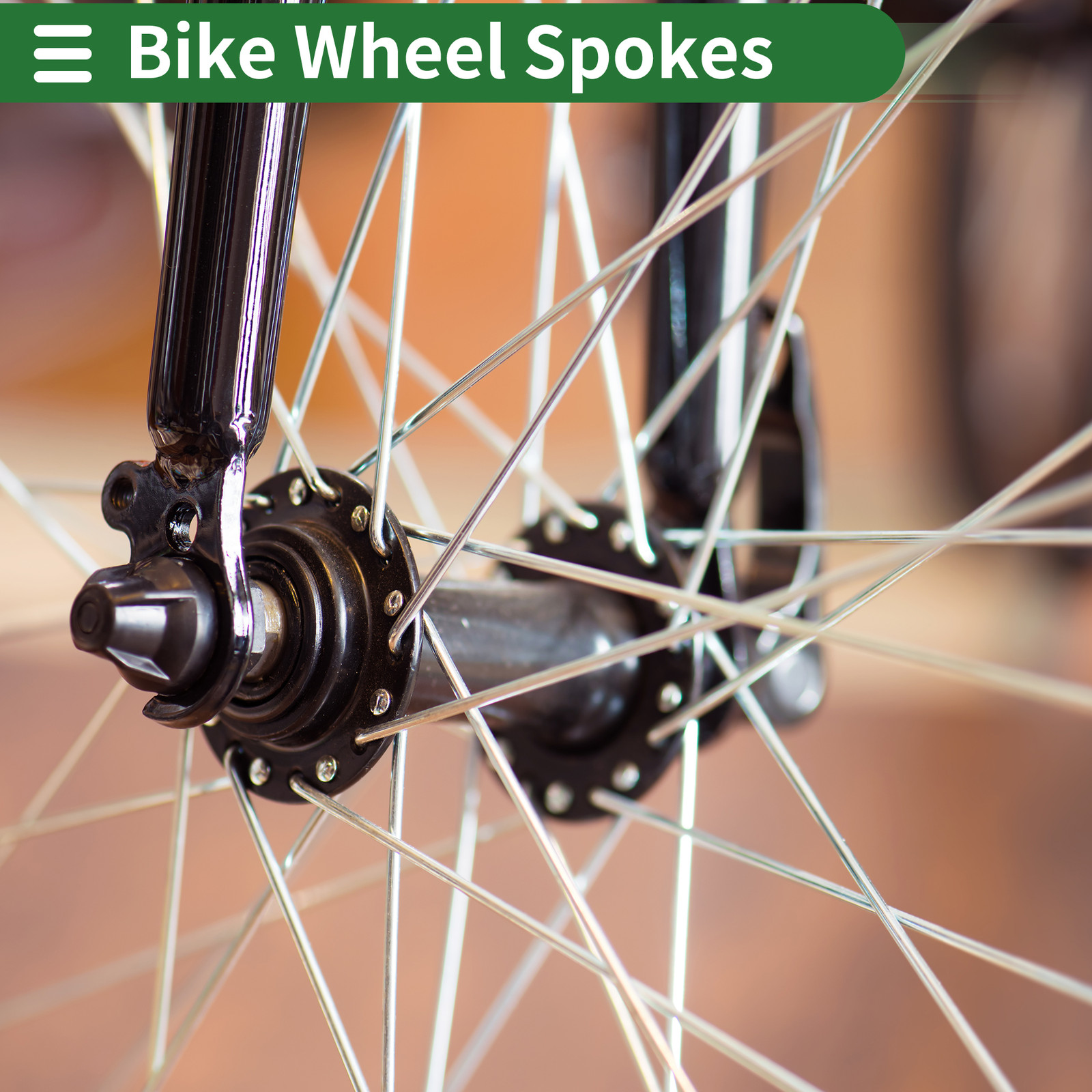 Universal Piece of 1 14G 76mm Length Bicycle Spokes Nipple Carbon