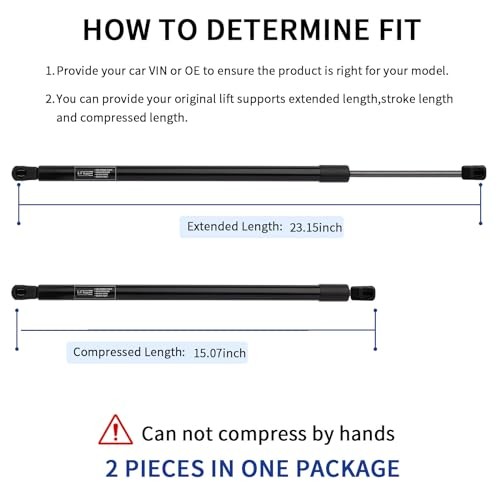 Hatch Lift Supports for 2007-2014 Chevy Tahoe GMC Yukon | Trunk Struts HX-6156