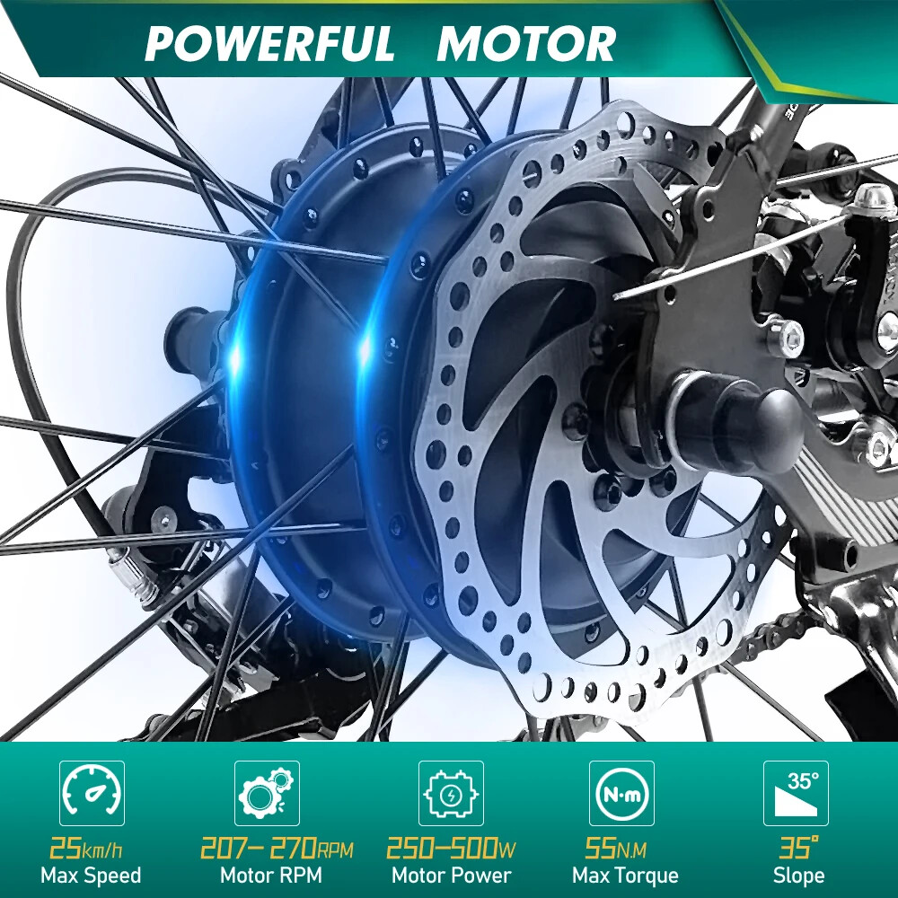 36V 48V 250W 350W 500W Front Rear Wheel Drive Hub Motor for Mountain E-Bicycle
