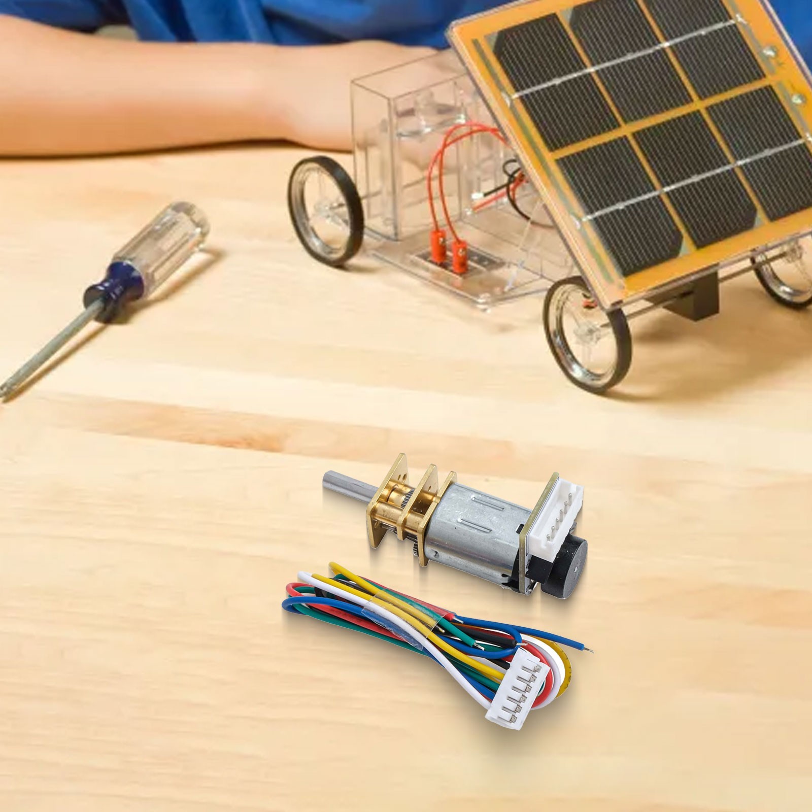 Sleek Design DC 6V Gear Motor with Encoder for Compatible with Small
