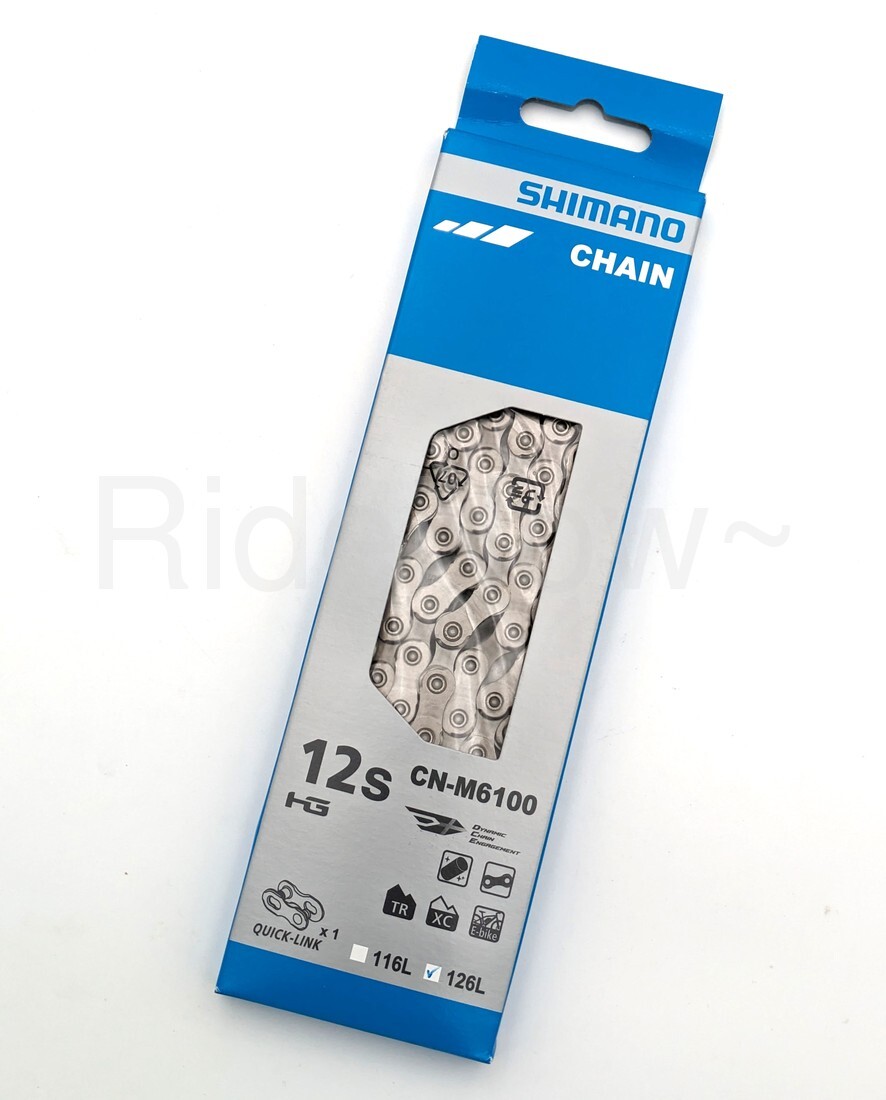 Shimano Deore CN-M6100 Bike Chain 12-Speed,126 Links, Silver ICNM6100126Q NEW