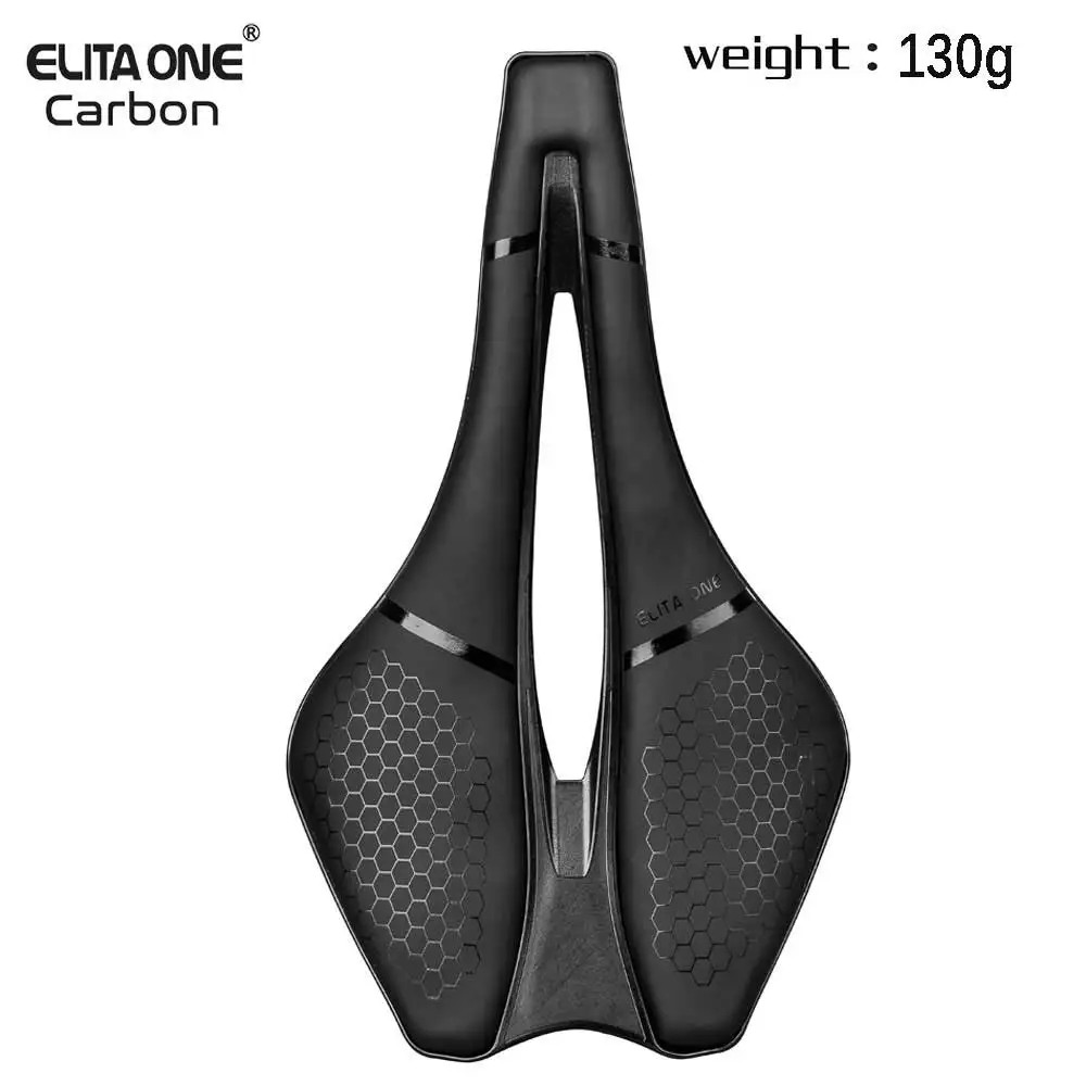 Elitaone Carbon Rail Bicycle Saddle 130G Lightweight 245X139Mm Road MTB Bike Sit