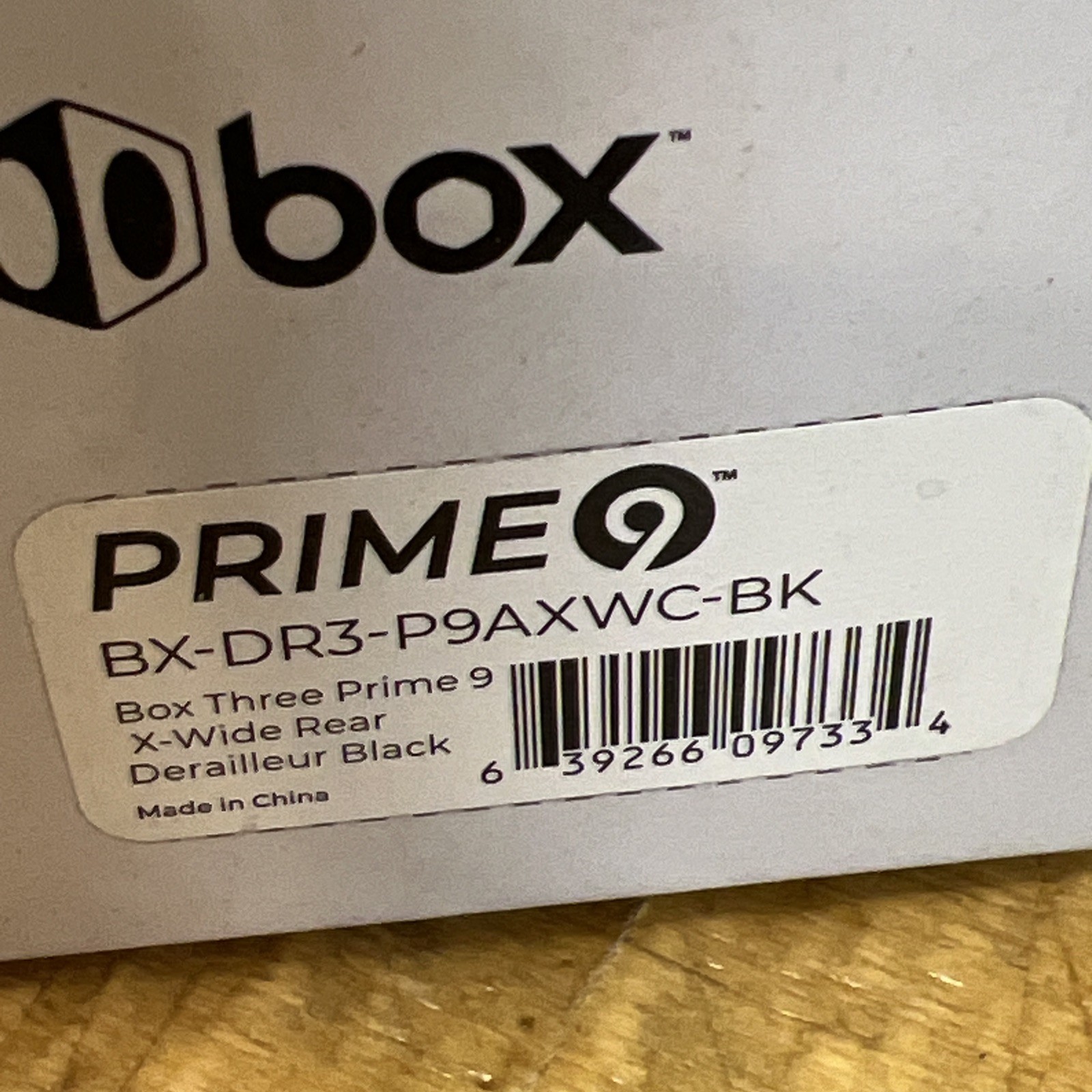 Box Components Three Prime 9 X-Wide Rear Derailleur – 9-Speed Long Cage Matte Bl