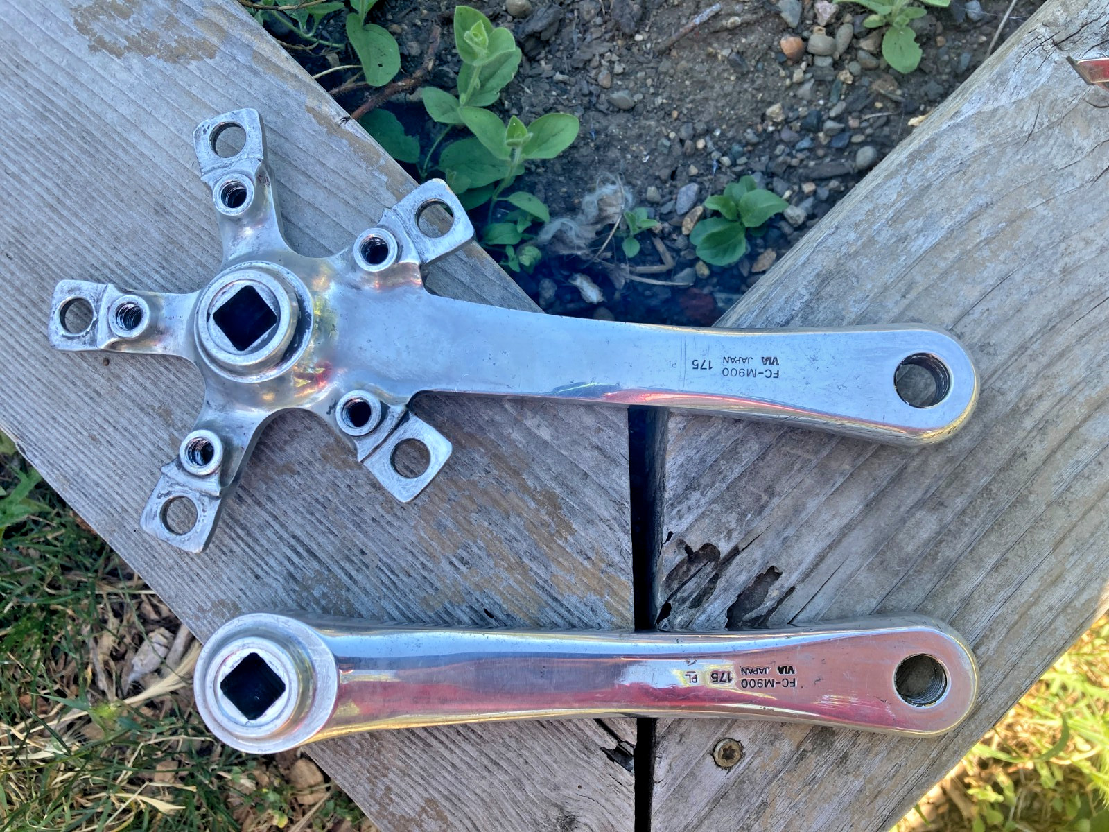 Polished Shimano XTR FC-M900 175mm Crank Arms 110/74 Silver Triple or Double