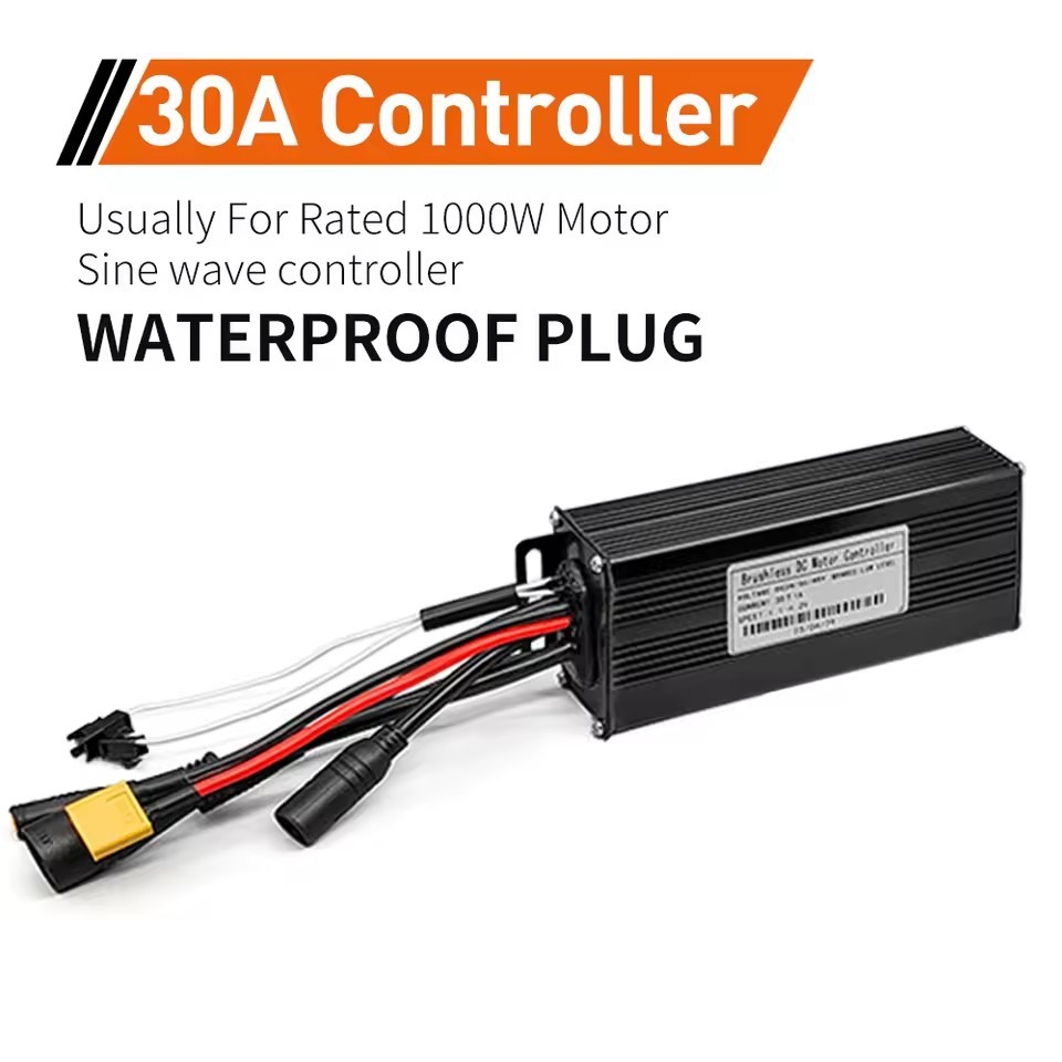 Ebike Controller Sine Wave 350W-1000W Motor Controller 24V/36V/48V 17A 26A 30A