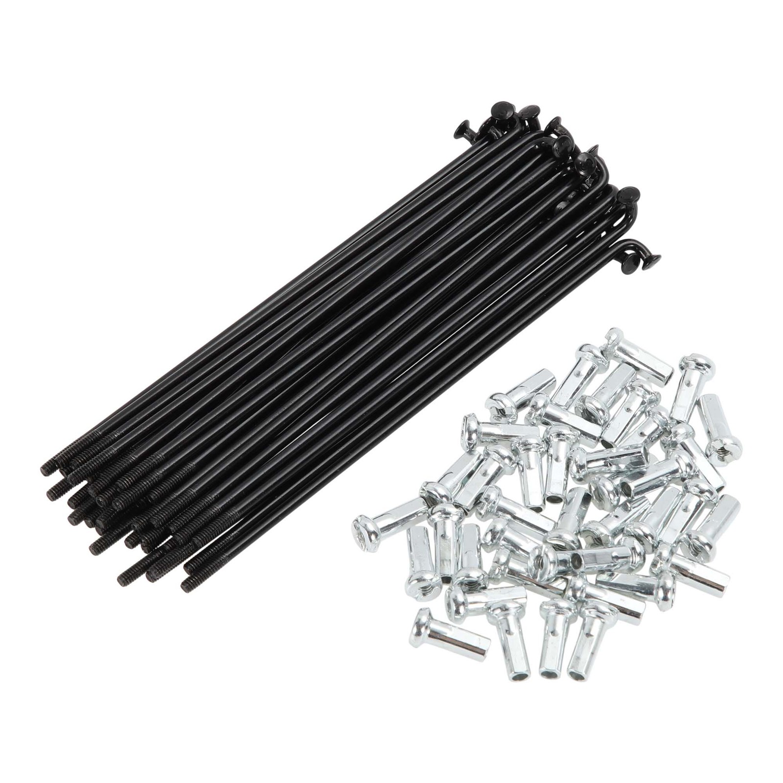 Set of 38 Bike Spokes 14G 97mm Black Carbon Steel