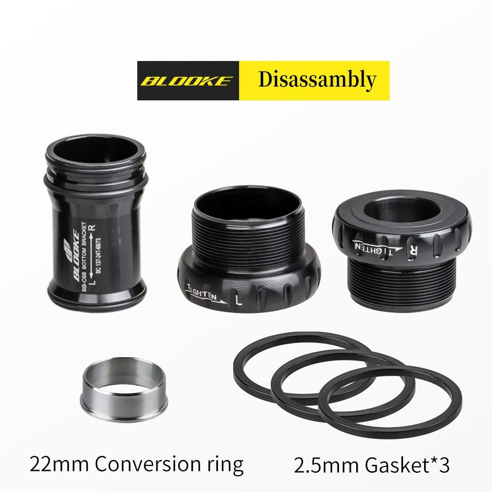 BLOOKE Bike Sealed Bearing Thread Kit Bottom Bracket For SRAM GXP Prowheel BB52