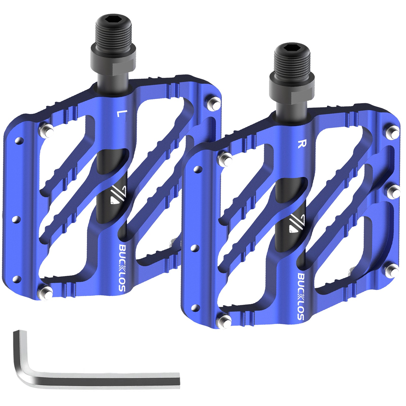 Flat/Platform Pedals 3 Bearings Mountain Bike 9/16” Aluminum For Shimano Pedals
