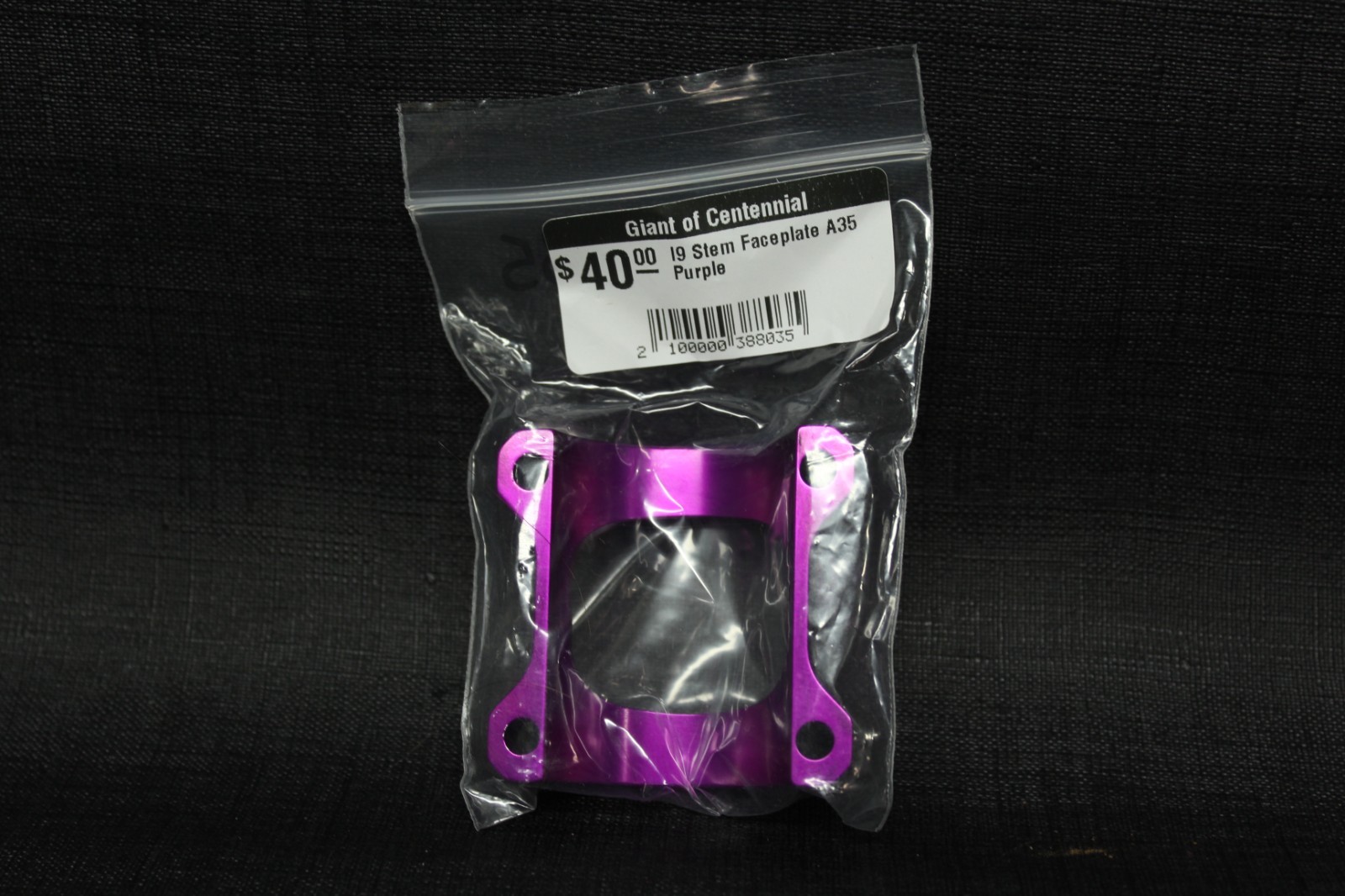 NEW INDUSTRY NINE i9 face plate for A35 Stem 31.8 mm PURPLE Mountain Bike MTB
