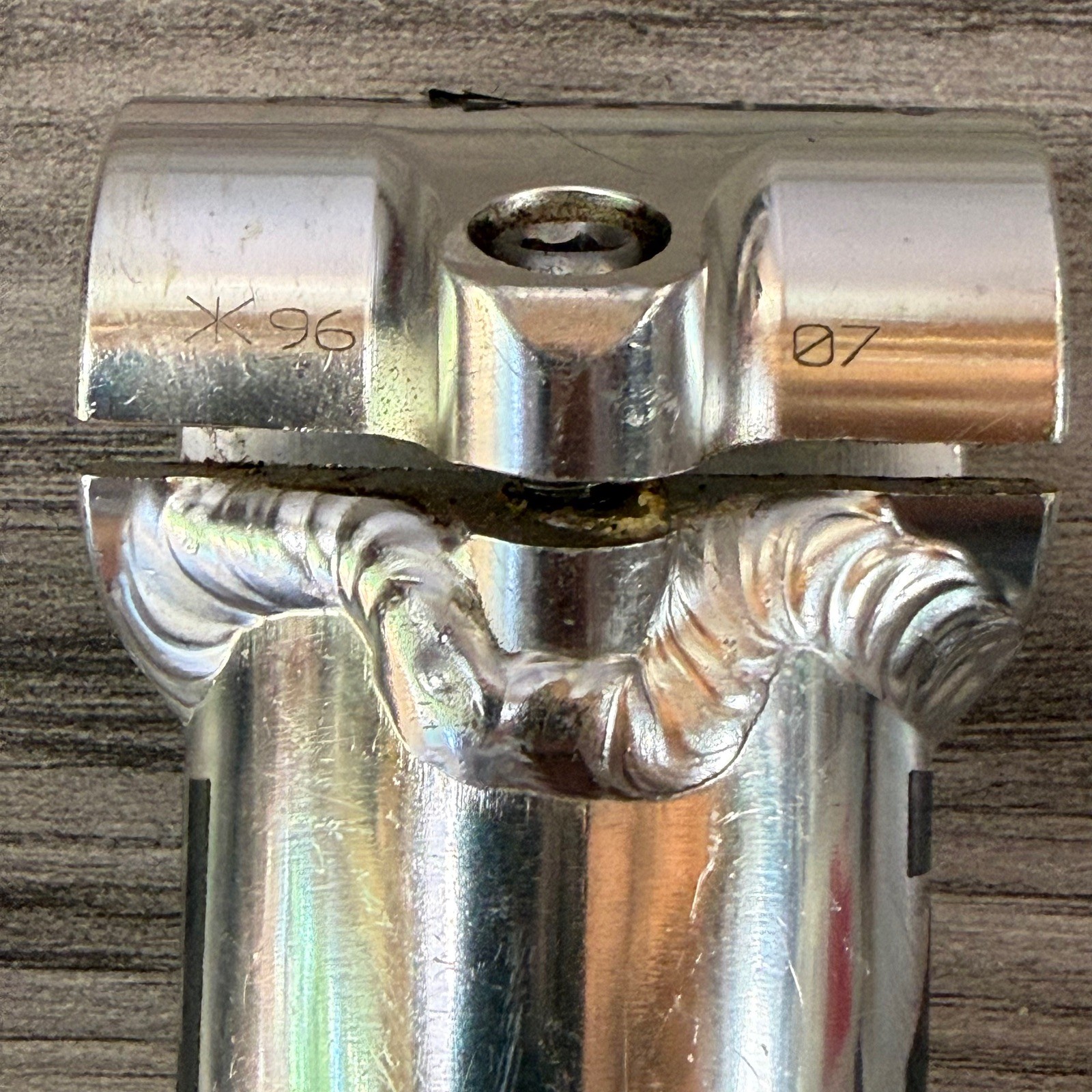 Kore Aheadlite MTB Stem 135 10 Degree 25.4 Polished Silver 1996 Clean