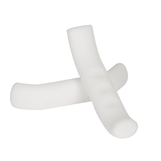 1 Pair Brake Grip Cover Bike Brake Lever Cover Soft Anti-Slip Brake White