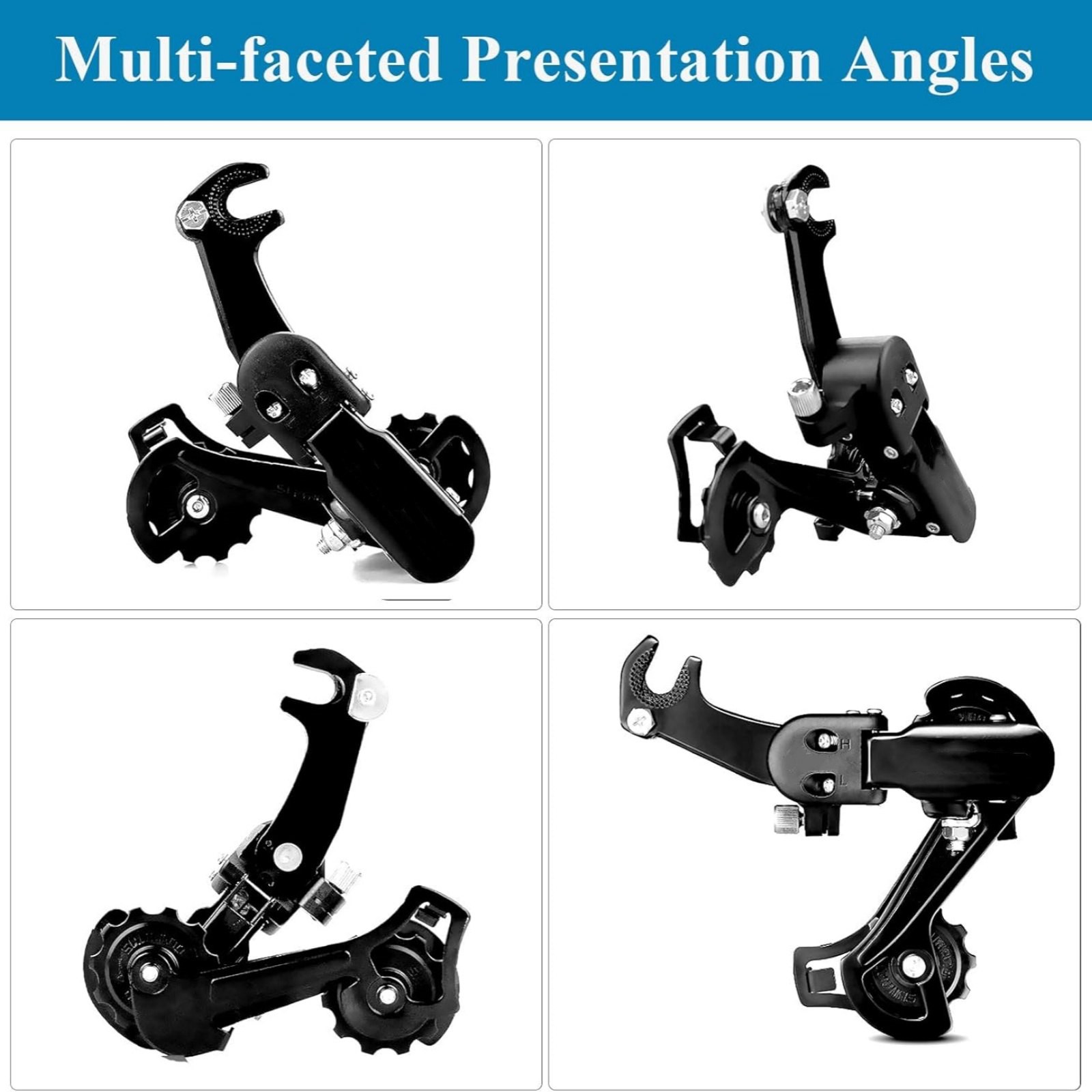For Shimano RD-TZ31 Rear Derailleur 6/7/8 Speed Hanger Mount GS Cage 34T Black