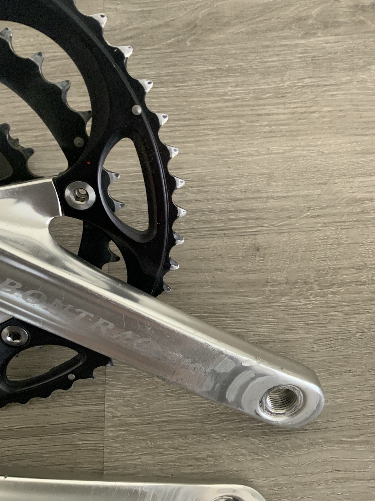 BONTRAGER CRANKSET TRIPLE 24-39-52 TOOTH 10 OR 9 SPEED 170 MM ARMS GXP