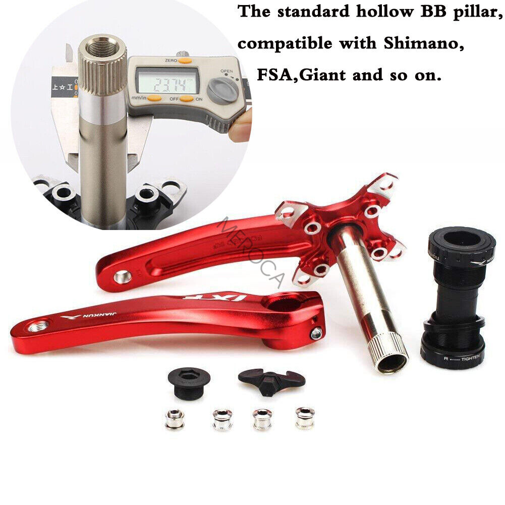 30-42T 104bcd MTB Bike Crankset 170mm Crank Arm Bottom Bracket Chainrings