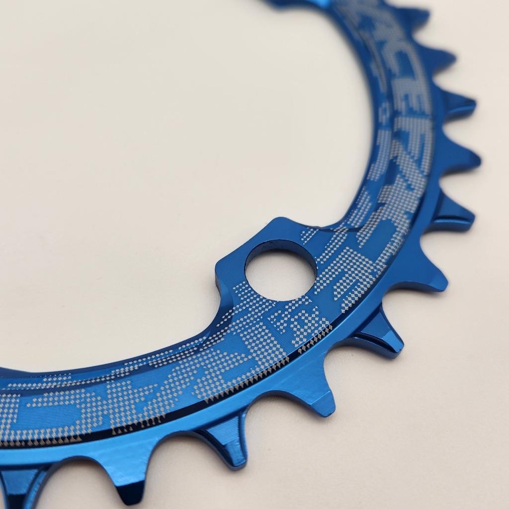 RaceFace Narrow-Wide 104mm BCD 34T Blue Bicycle Chainring OPEN PACKAGING