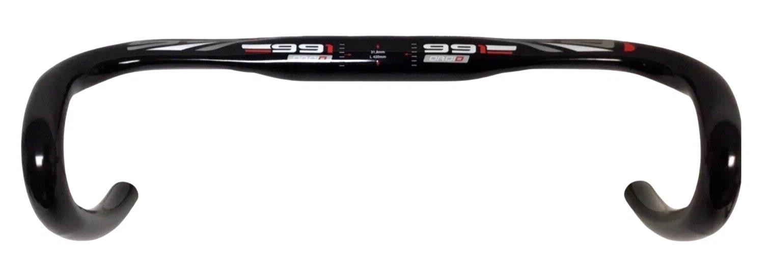 991 Droid Aero Road Handlebar 42cm 31.8mm AL7071 Flat Top Drop Bar Black