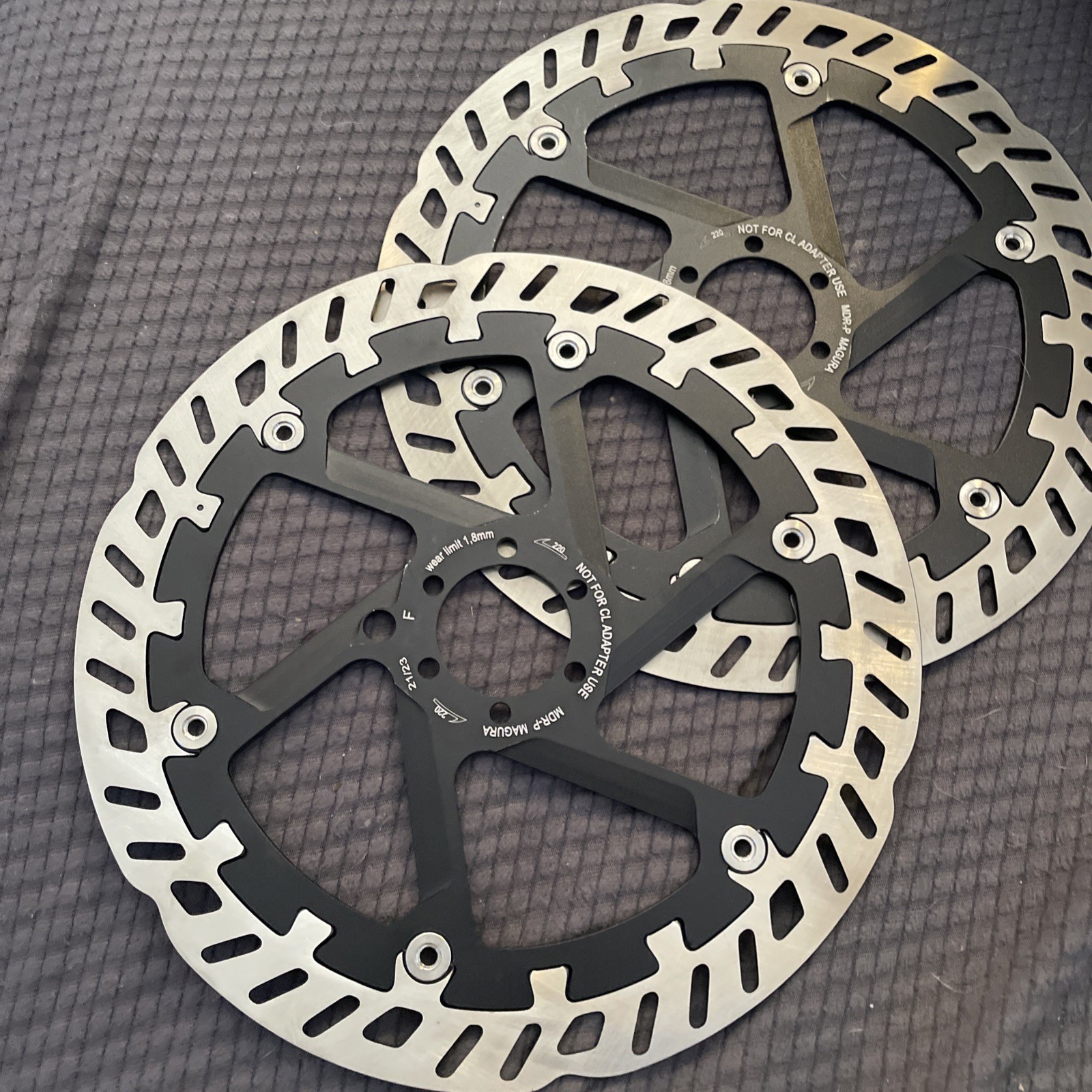 Pair Of magura mdr-p 220mm Brake Rotors