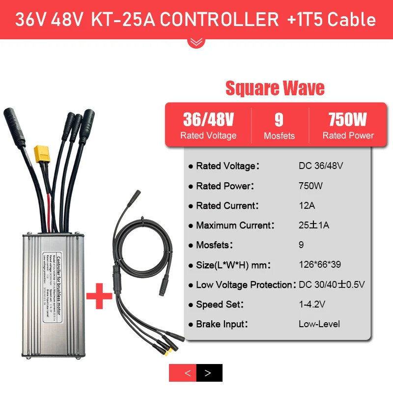 36V 250W 350W 48V 500W 750W 1000W 1500W Waterproof Brushless E-bike Controller