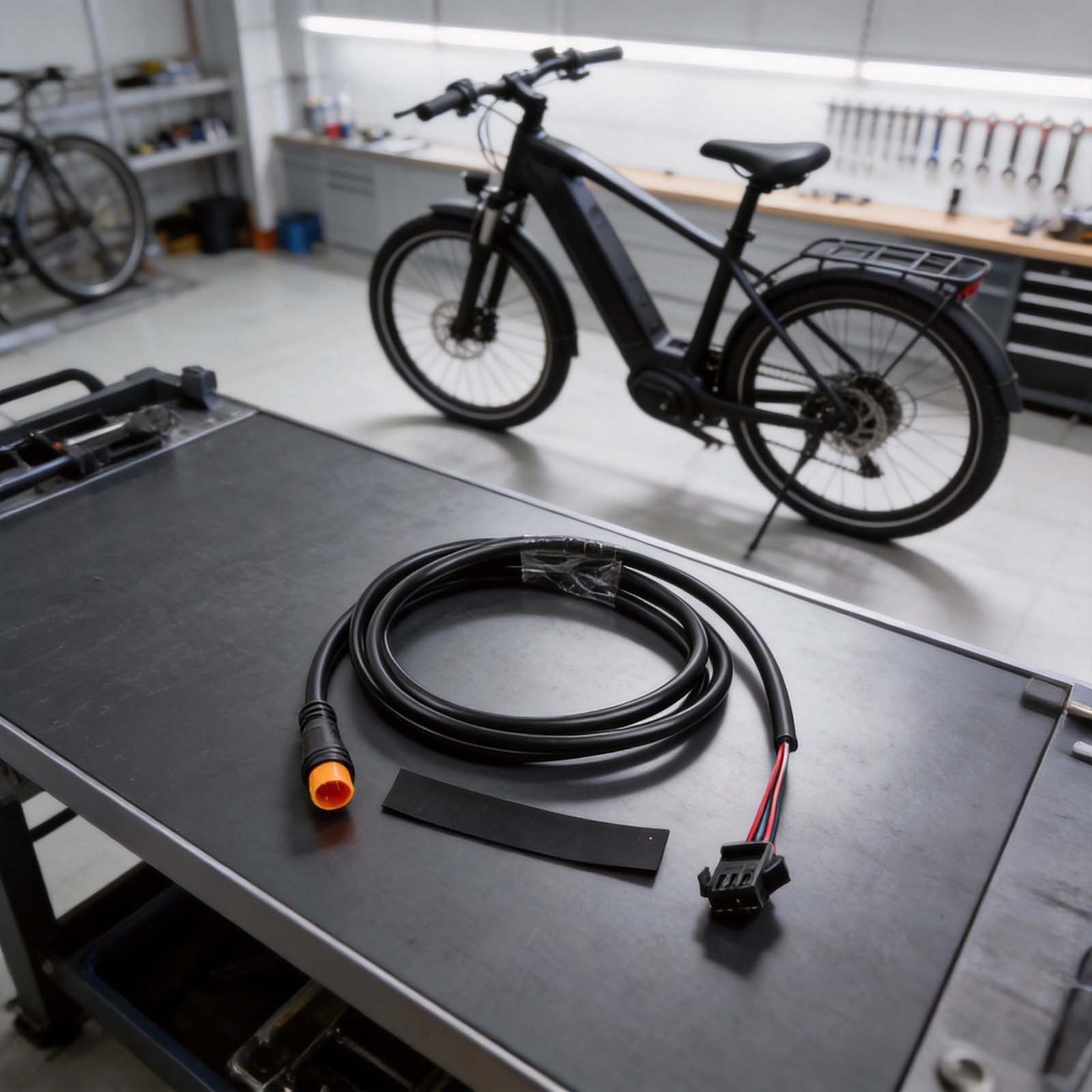 Ebike Extension Cable 3 Pin Male Female Waterproof For Electric Bicycle Use