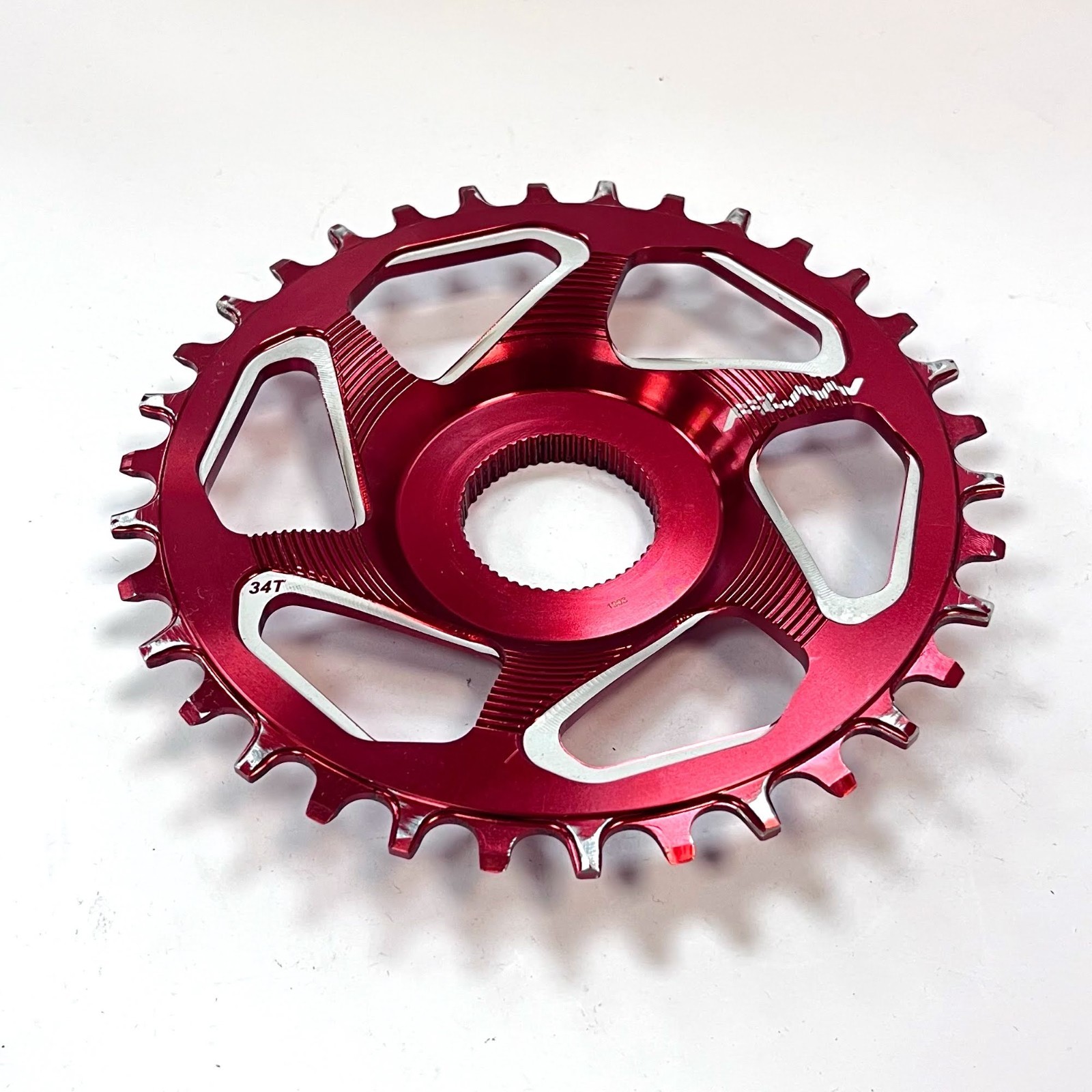 Funn Solo ES Narrow Wide Chain Ring for Shimano E-Bike (34T, Red) – Used