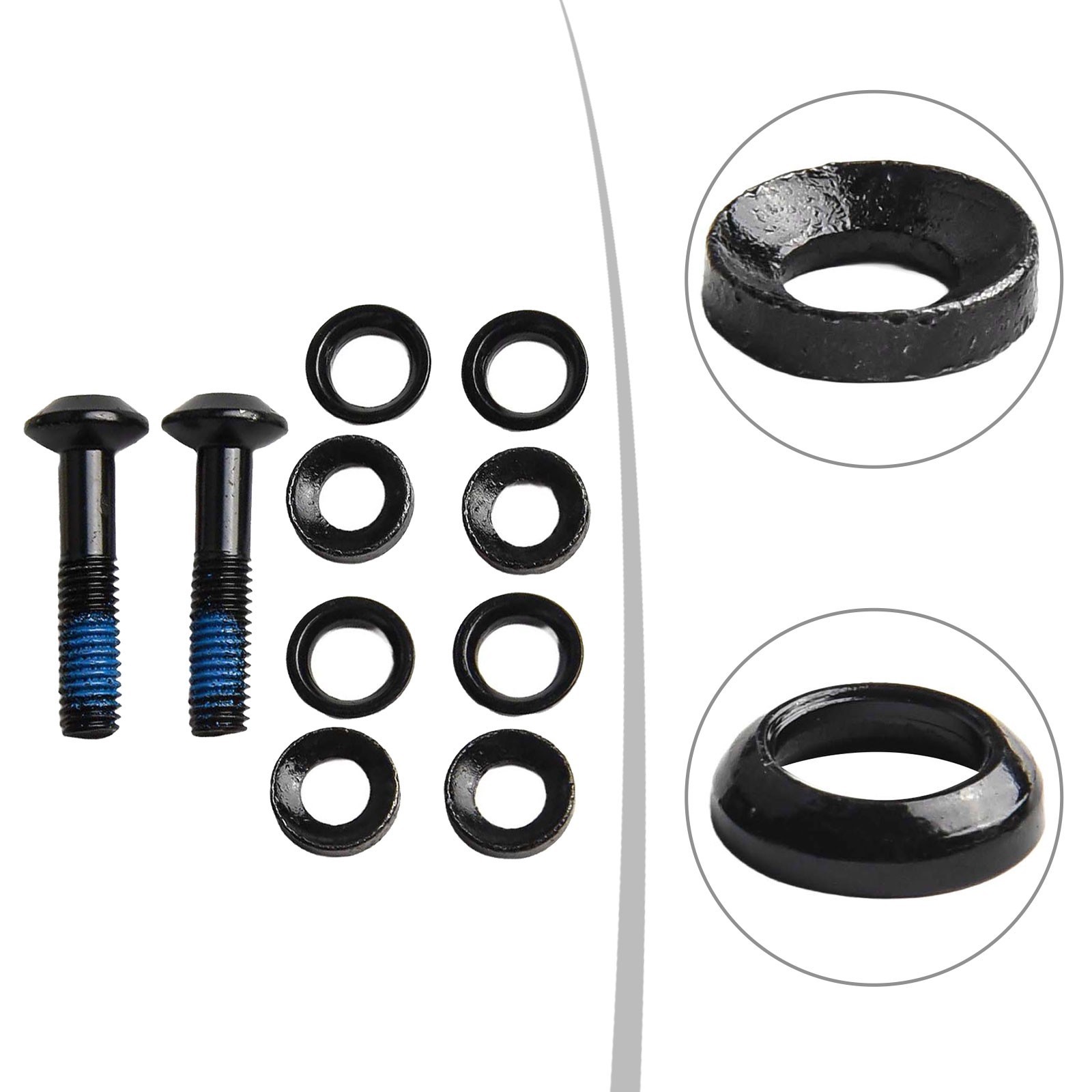Bike Caliper Screw High-carbon Steel Screw Bike Maintenance Black Color